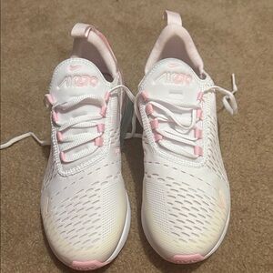 Nike Air Max White and Light Pink Sneakers